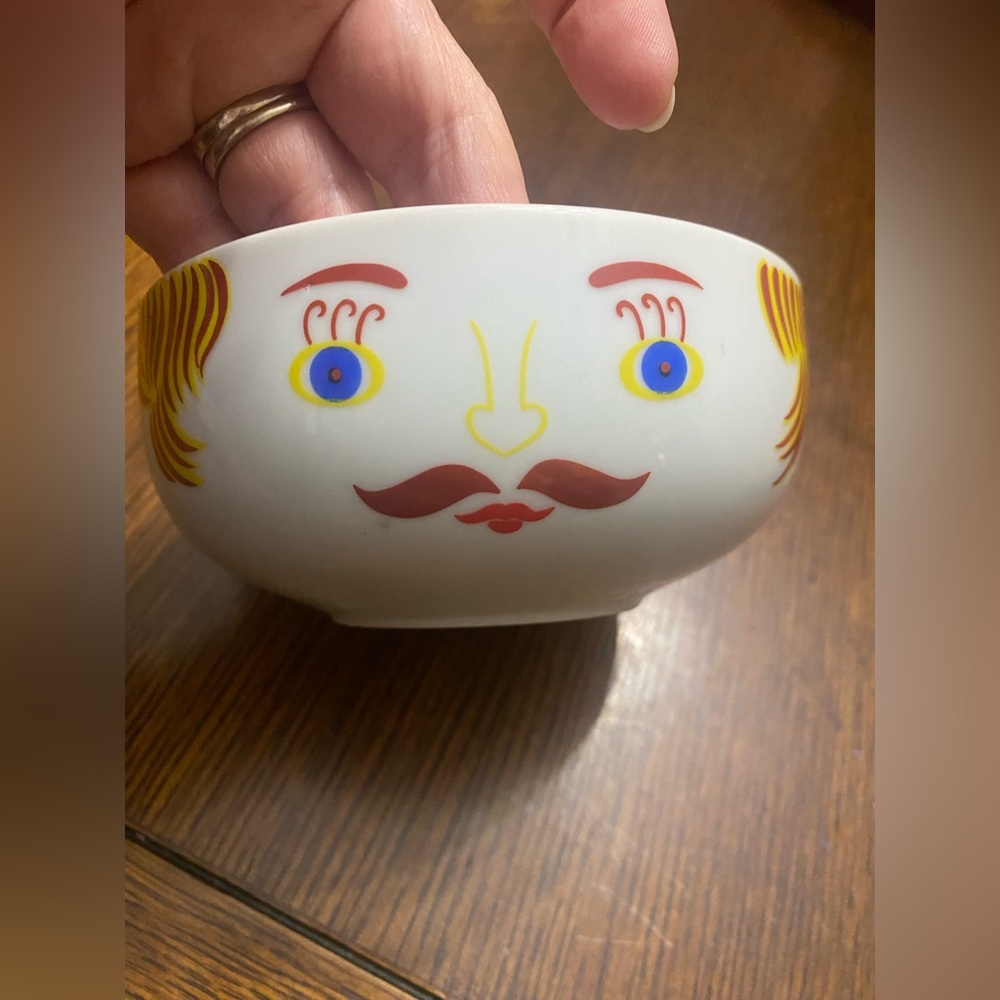 Seymour Mann Inc. Ceramic Good Morning to You Face Bowl Whimsical Vintage 1970s - Picture 5 of 5